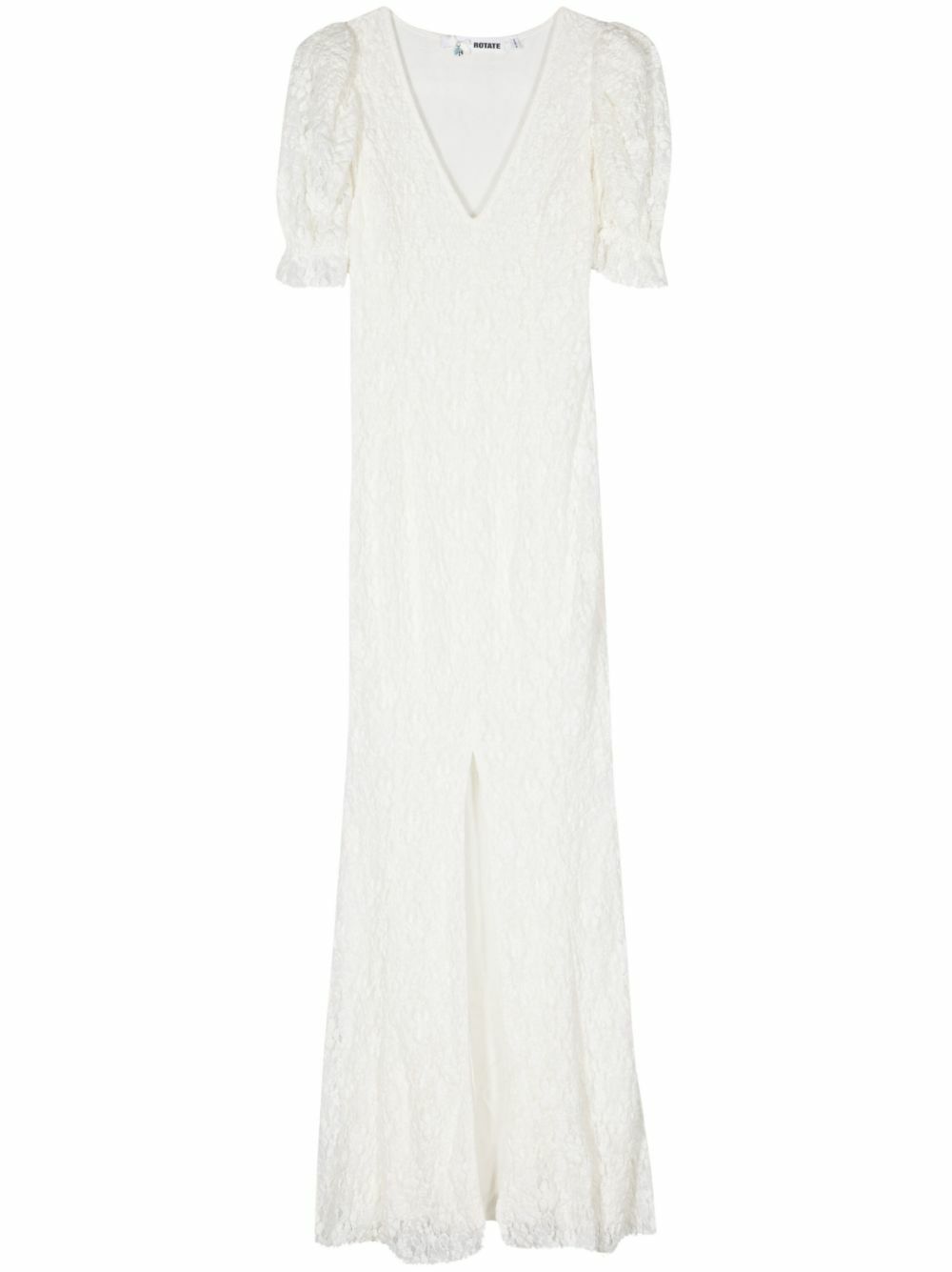 ROTATE BIRGER CHRISTENSEN Neutral Floral-Lace Maxi Dress ROTATE Birger  Christensen