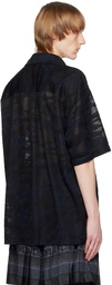 Feng Chen Wang Black Camouflage Shirt