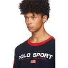 Polo Ralph Lauren Navy and Red Logo Sweater