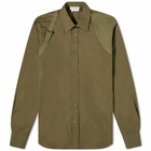 Alexander McQueen Men's Harness Shirt in New Khaki