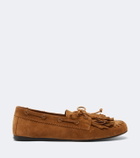 Isabel Marant Fersi fringed suede boat shoes
