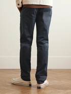 Incotex - Slim-Fit Cotton-Blend Gabardine Trousers - Blue