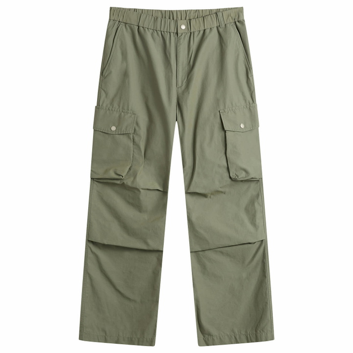 Photo: Snow Peak Men's Light Dobby Cloth Trousers in Forage