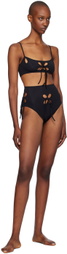 J.Kim Black Chilla Bikini Top