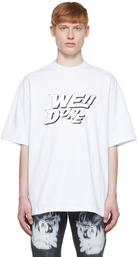 Photo: We11done White Cotton T-Shirt