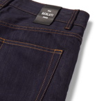 Berluti - Slim-Fit Cotton and Mulberry Silk-Blend Denim Jeans - Indigo