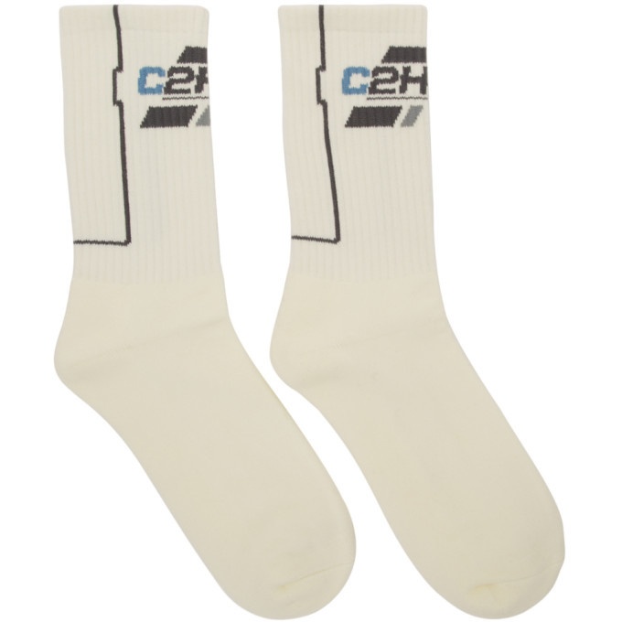 Photo: C2H4 White Company Logo Socks