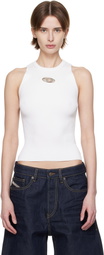 Diesel White M-Caddix Tank Top