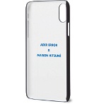 Maison Kitsuné - ADER error Logo-Print iPhone X Case - Black