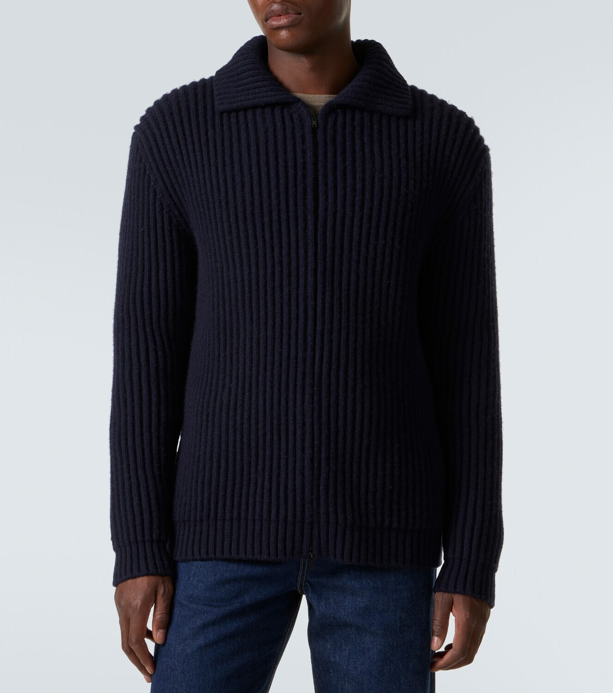The Row Hornby cashmere zip-up cardigan