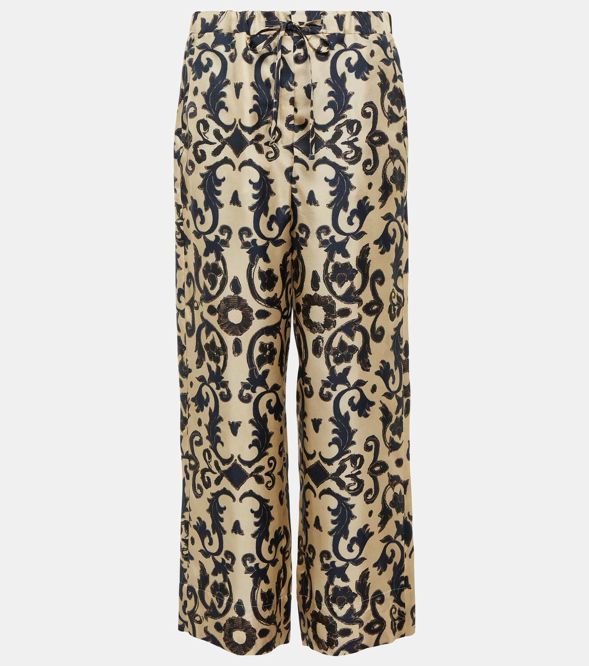 パンツ MAX MARA PRINTED SATIN OPEROSO PANT MAX MARA Printed silk-twill wide-leg pants | THE OUTNET