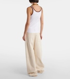 Gucci Ribbed-knit cotton tank top