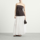 Róhe Women's Rohe Pleated cotton muslin skirt in Optic White