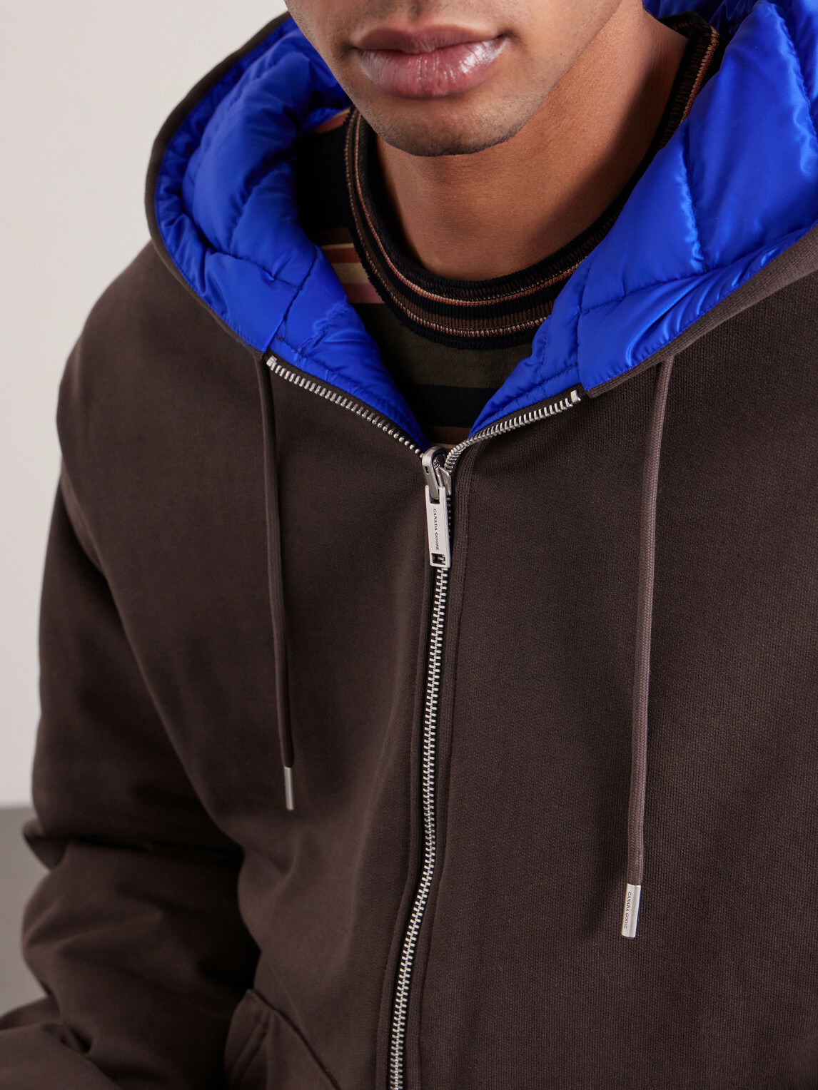 Canada Goose - Fuse Reversible Cotton-Jersey and Quilted Shell Down Hoodie - Brown