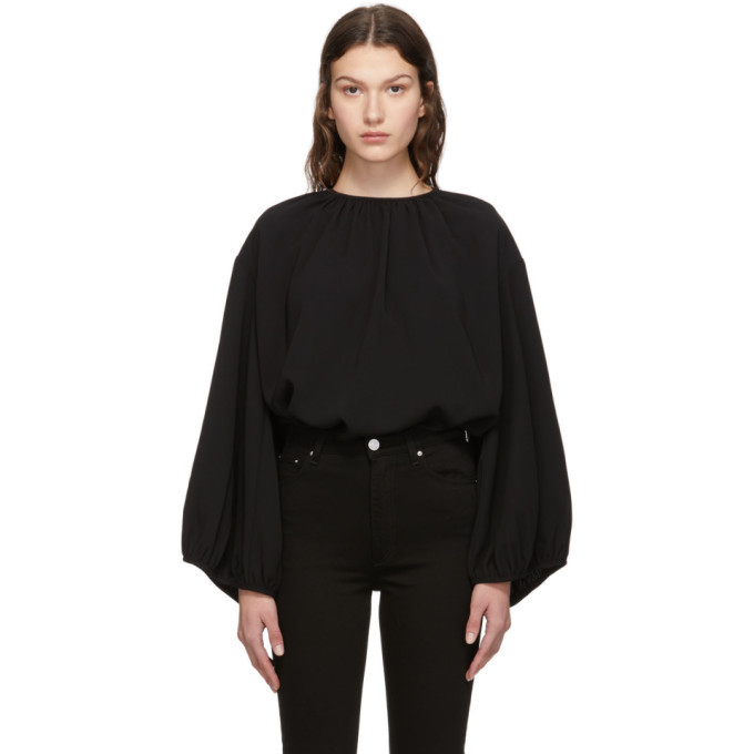 【格安saleスタート】 Toteme Black Toteme Blouse Pomerance シャツ/ブラウス(長袖/七分)