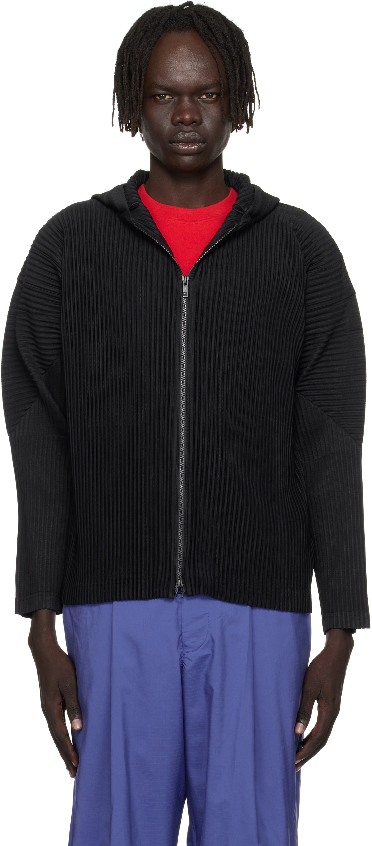 オムプリッセ　HOMME PLISPE フーディー HOMME PLISSE ISSEY MIYAKE Pleated Hoodie