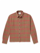 John Elliott - Hemi Checked Cotton-Flannel Shirt - Brown