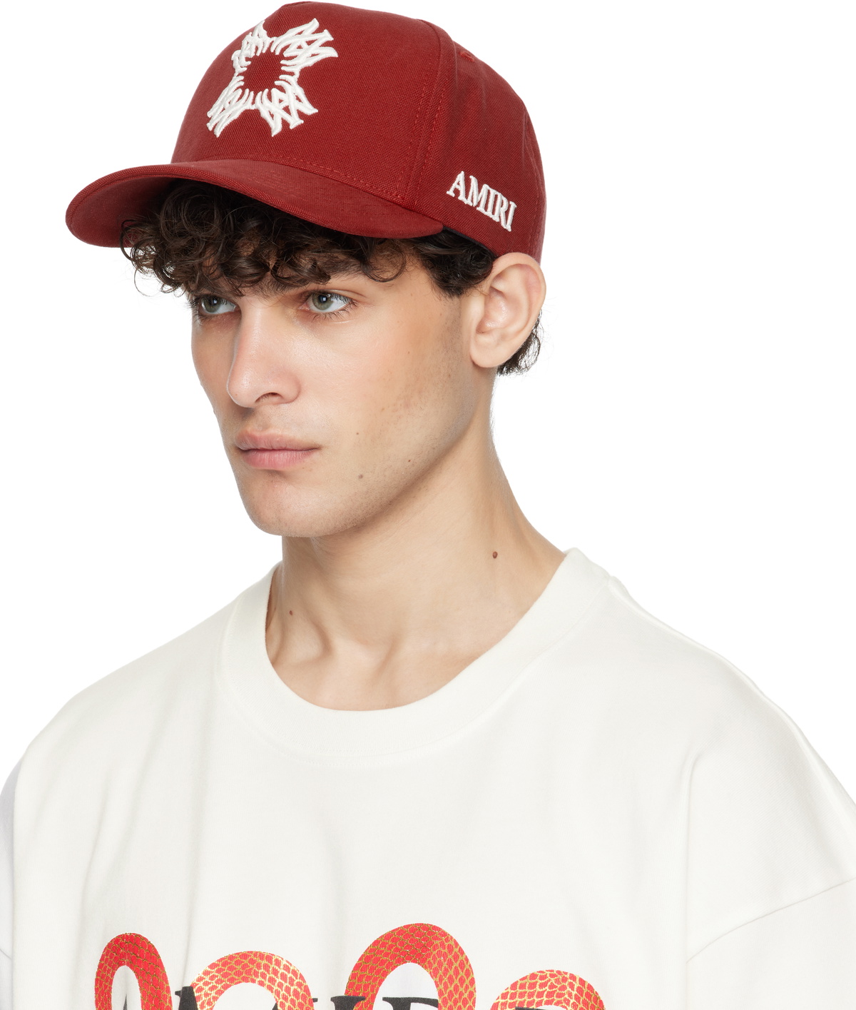 AMIRI アミリ　MA QUAD CANVAS HAT RED AMIRI Red 'MA' Quad Canvas Cap Amiri