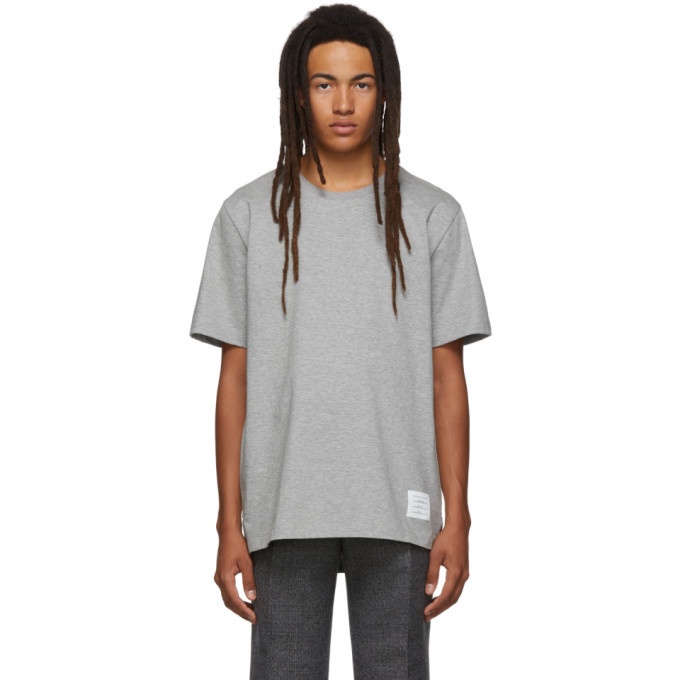 Photo: Thom Browne Grey Relaxed Fit T-Shirt