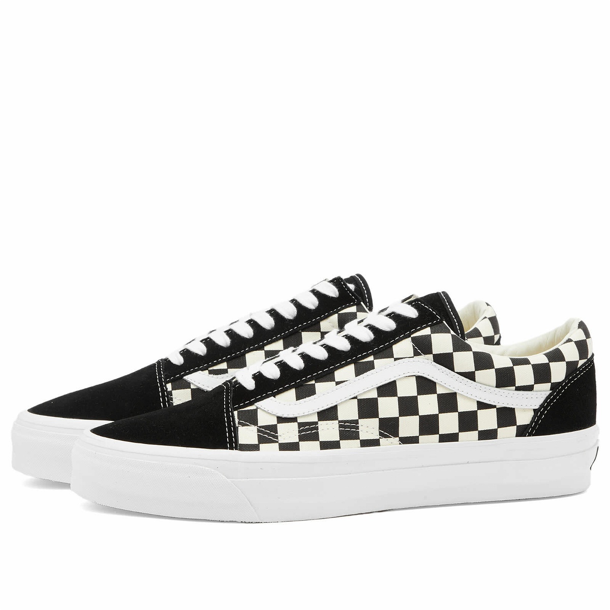 Photo: Vans Men's Old Skool 36 Sneakers in Lx Checkerboard Black/Off White