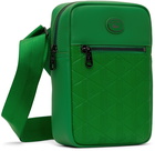 Lacoste Green Leather Monogram Vertical Bag