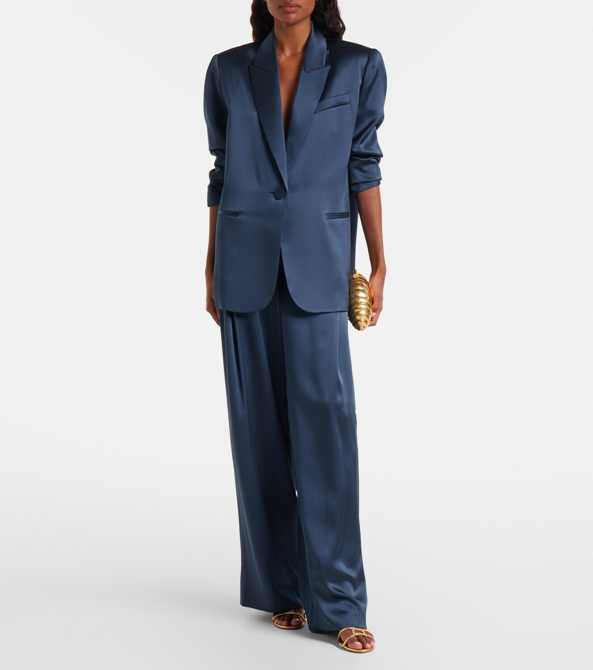 The Sei Oversized silk blazer