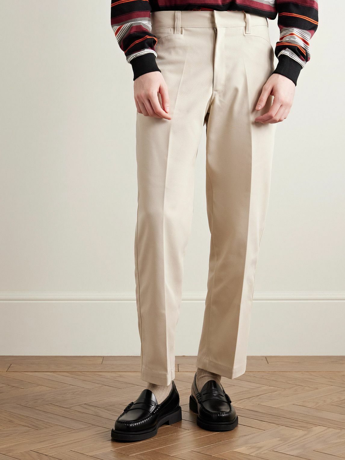 Neighborhood - WP Straight-Leg Cropped Twill Trousers - Neutrals
