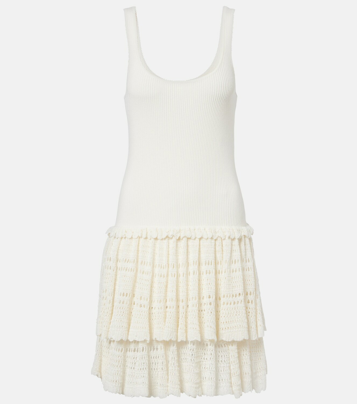 Polo Ralph Lauren Crochet ribbed-knit minidress