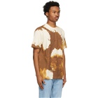 Acne Studios Beige and Brown Splatter T-Shirt