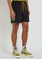 Rhude Moonlight Print Nylon Shorts Black