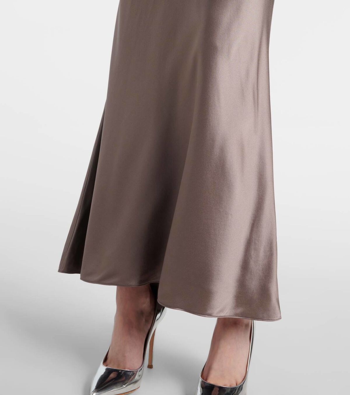 The Sei Silk charmeuse maxi skirt