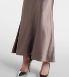 The Sei Silk charmeuse maxi skirt