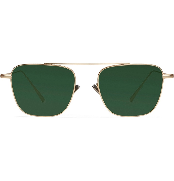 Photo: Cubitts - Collier Square-Frame Gold-Tone Sunglasses - Gold