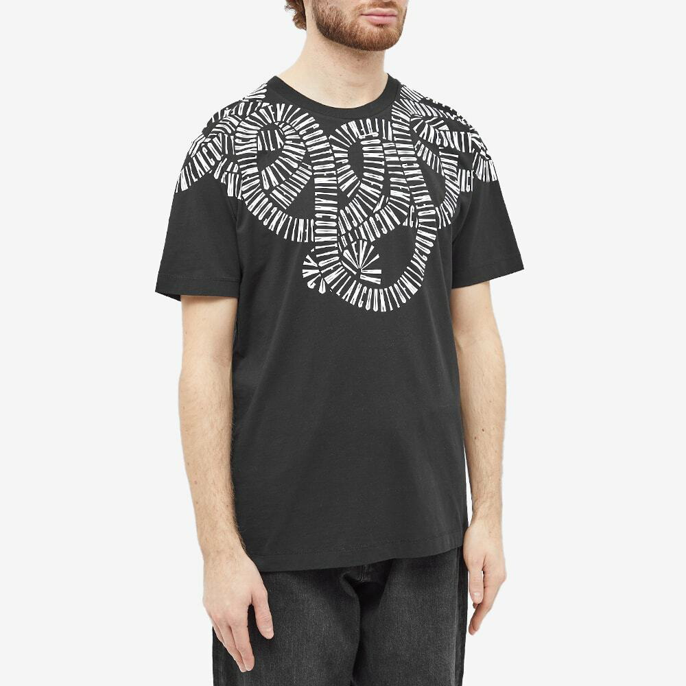 tro udstrømning tolerance Marcelo Burlon Men's Snake Wings Regular T-Shirt in Black Marcelo Burlon  County of Milan