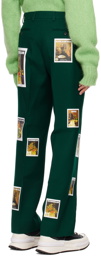 Sky High Farm Workwear Green Denim Tears Edition Suit Trousers