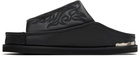 Toga Virilis Black Embroidered Sandals