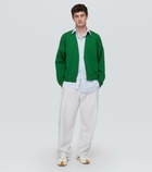 Loewe Flow Runner suede-trimmed sneakers