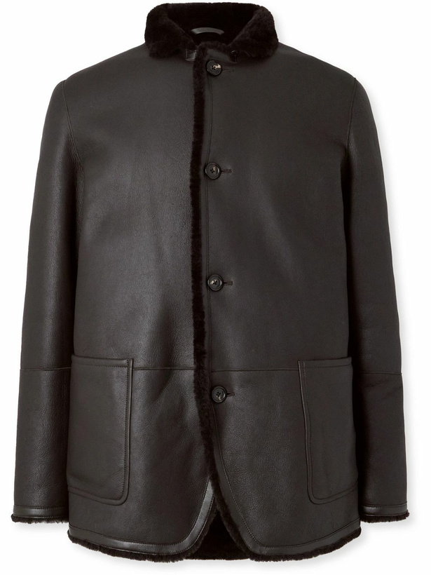 Photo: Loro Piana - Shearling Jacket - Brown