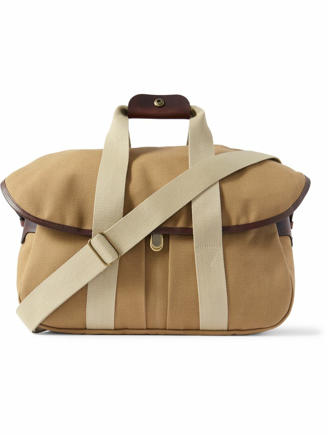 Bleu de Chauffe - Musette Business Leather and Webbing-Trimmed Canvas Weekend Bag