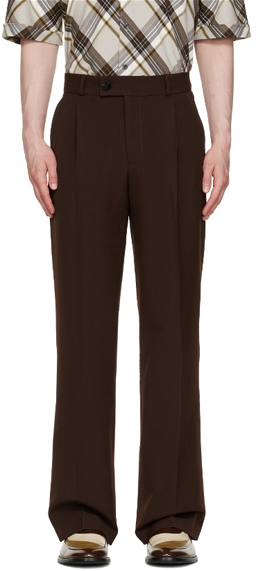 Photo: Ernest W. Baker SSENSE Exclusive Brown Loose Trousers