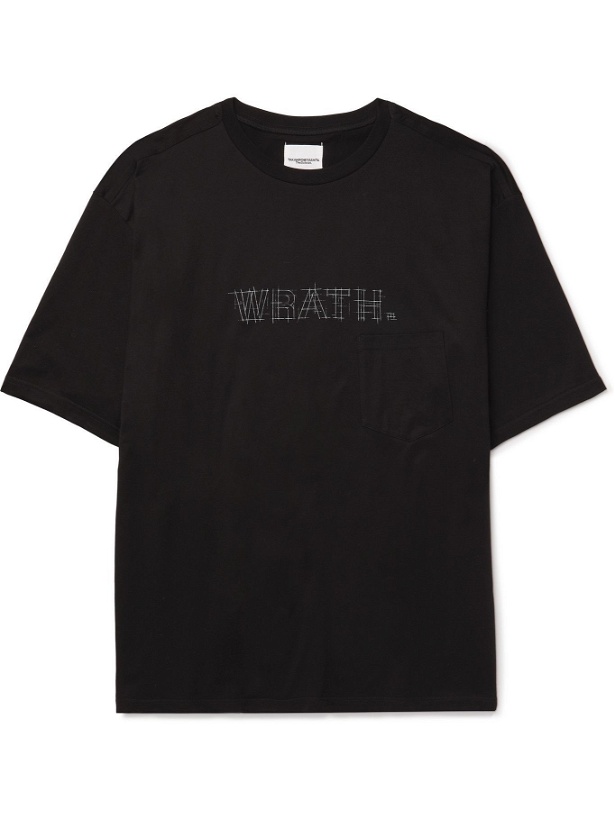 Photo: TAKAHIROMIYASHITA TheSoloist. - Oversized Printed Cotton-Jersey T-Shirt - Black