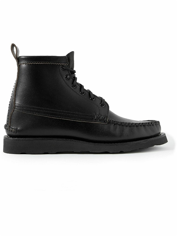 Photo: Yuketen - Maine Guide 6 Eye Leather Boots - Black