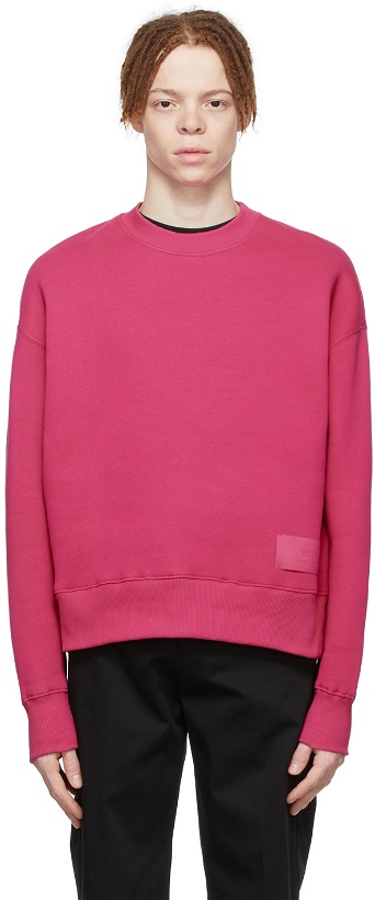 Photo: AMI Alexandre Mattiussi Pink Organic Cotton Sweatshirt