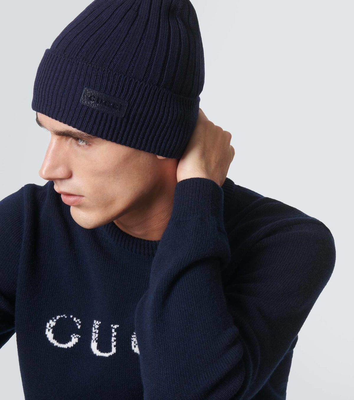 Gucci Ribbed-knit wool beanie