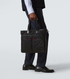 Kiton Leather-trimmed tote bag