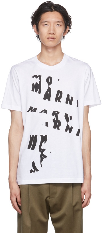 Photo: Marni White Scanned Graphic T-Shirt