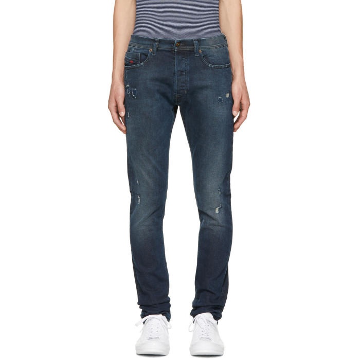Photo: Diesel Blue Ripped Tepphar Jeans 