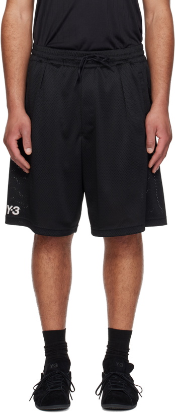 Photo: Y-3 Black Mesh Shorts