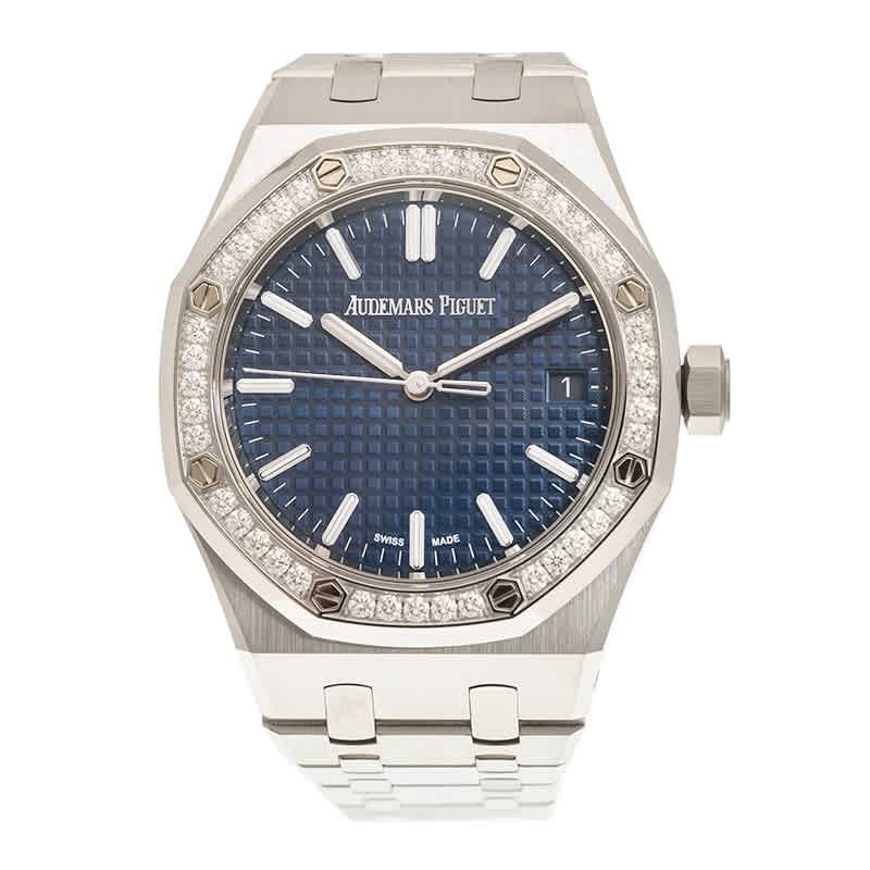 Audemars Piguet Royal Oak Automatic Diamond Blue Dial Unisex Watch 15551ST.ZZ.1356ST.05