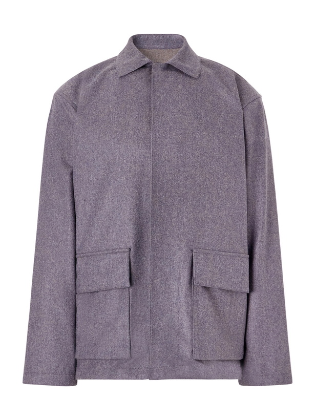 Photo: Caruso - Wool and Cashmere-Blend Blouson Jacket - Purple